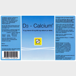 Decamin D3-Calcium 180 stk.